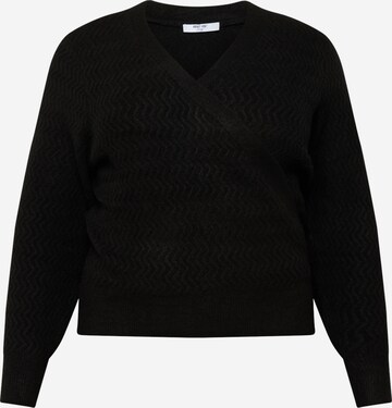 ABOUT YOU Curvy Sweater 'Astrid ' in Black: front