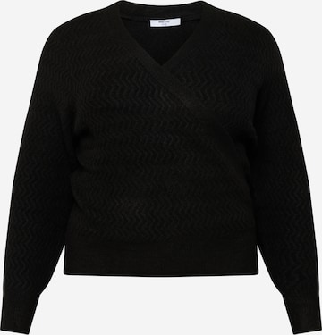 Pull-over 'Astrid ' ABOUT YOU Curvy en noir : devant