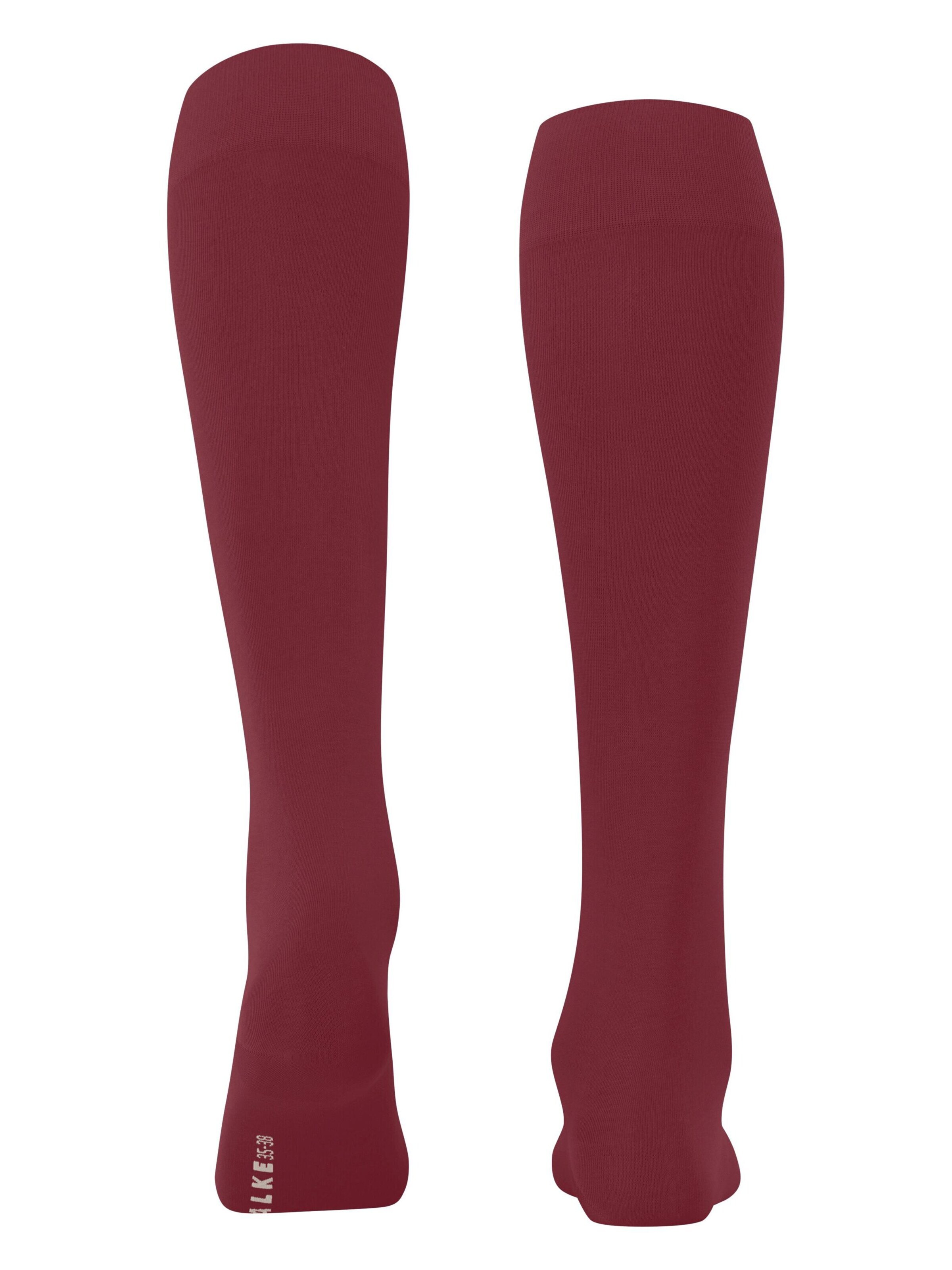 FALKE Knee High Socks 'Cotton Touch' in Red