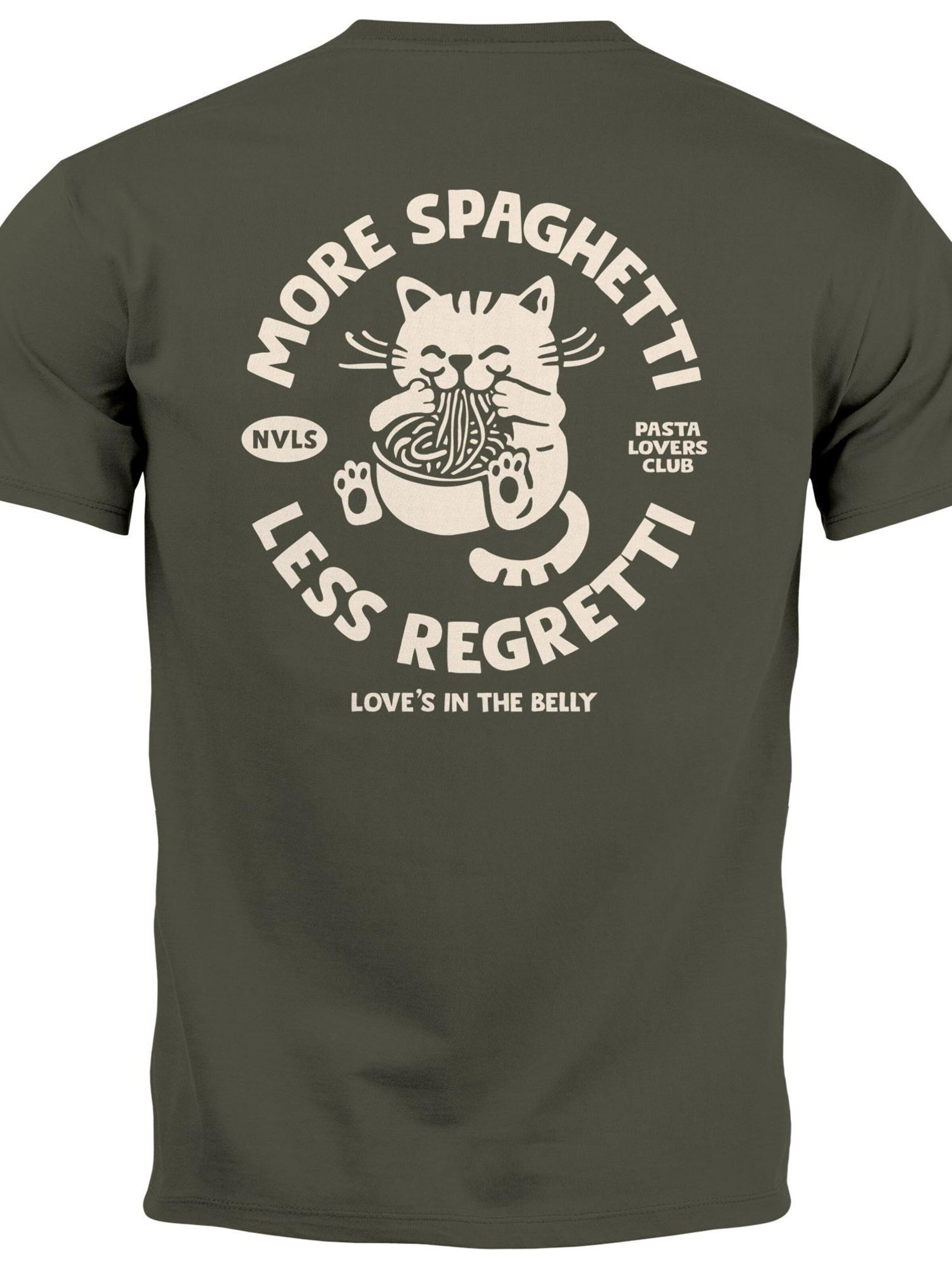 Neverless Shirt 'spaghetti' in Green