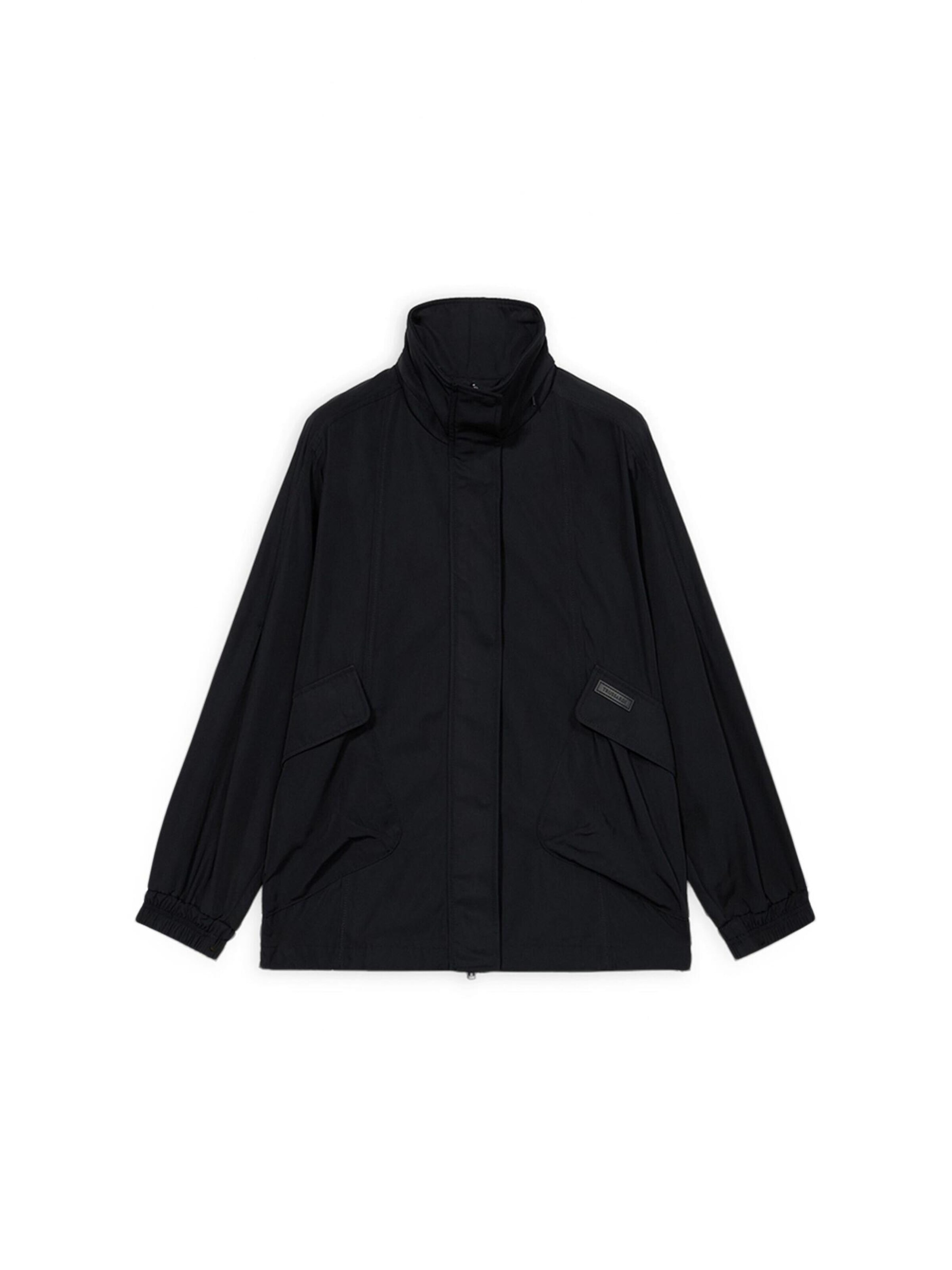Trussardi - Abrigo de invierno en negro: frente
