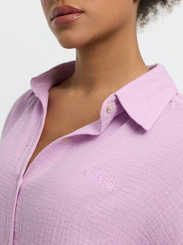 cfab - Camisa 'Musselin Shirt' em roxo
