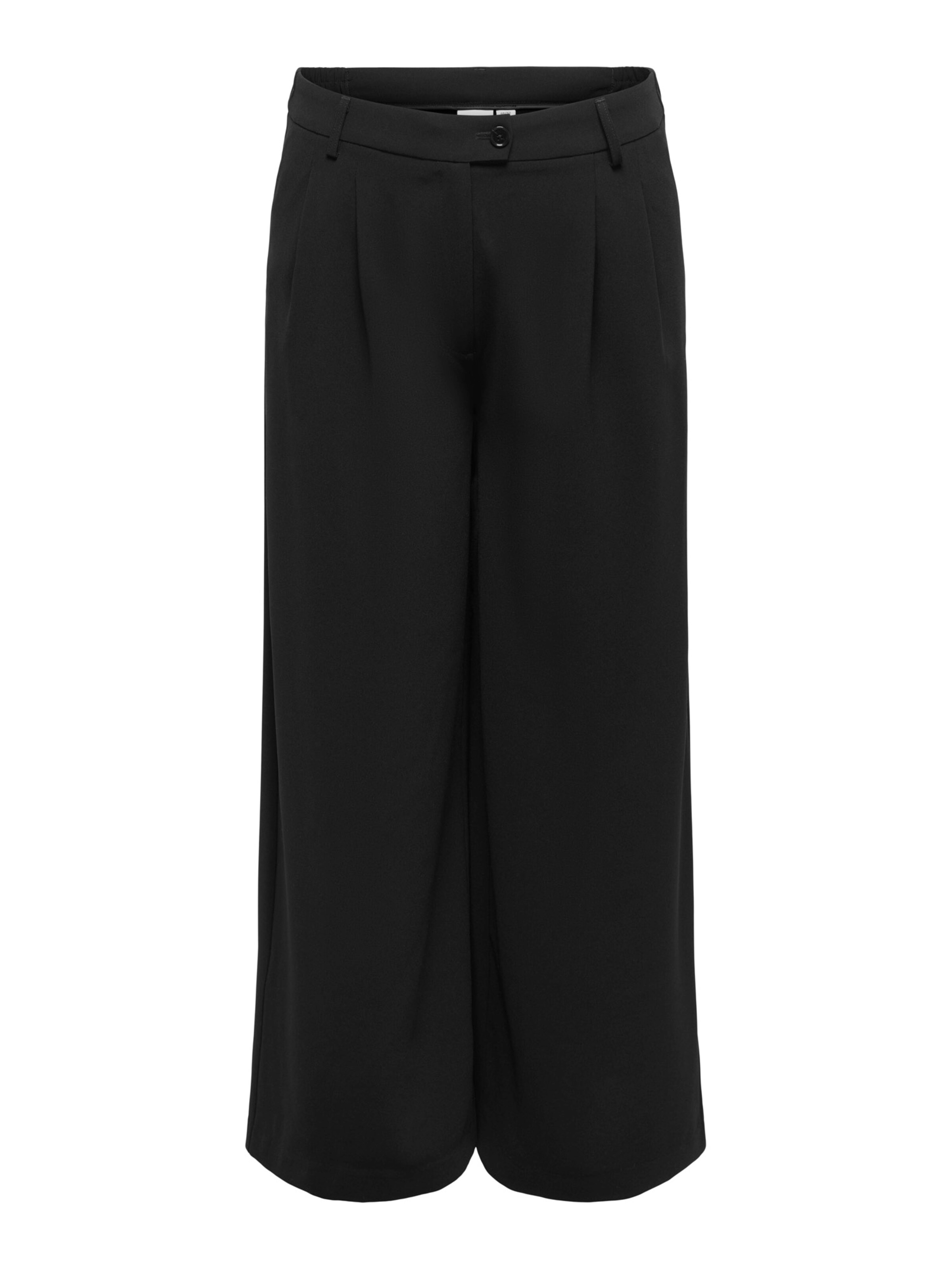 ONLY Carmakoma Wide leg Pleat-Front Pants 'CARYNDI' in Black: front