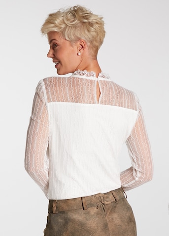 Blouse folklorique 'Pelly' SPIETH & WENSKY en blanc