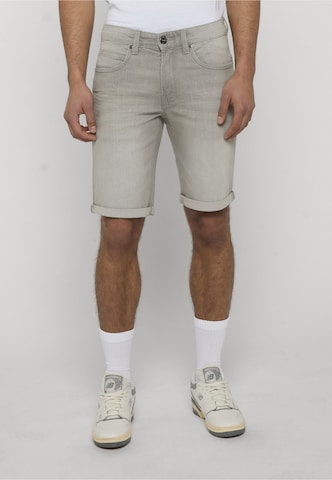 INDICODE JEANS Slim fit Jeans 'Kalven' in Grey: front