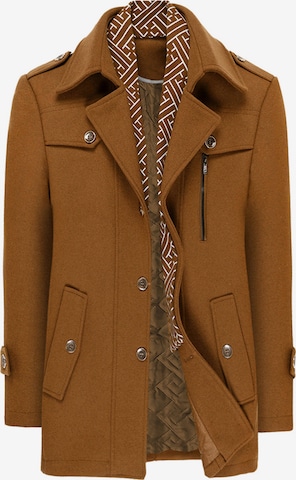 YOUTHUP Winter Coat in Brown: front