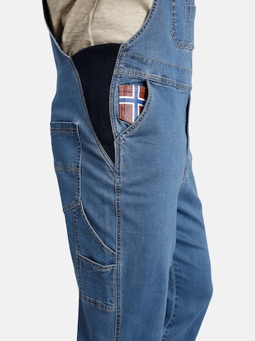 Jan Vanderstorm Regular Latzjeans 'Kearon' in Blau