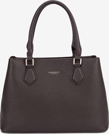Borsa a mano 'Borsa a Mano Donna Vegan Leather con Tracolla Rimovibile - Diana&Co' di Diana&Co. in marrone: frontale