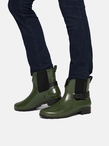 TOM TAILOR - Botas de lluvia en verde: frente