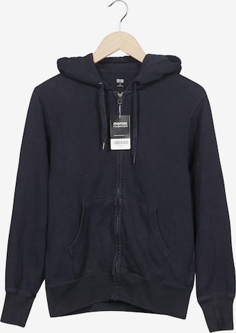 UNIQLO Sweatshirt & Zip-Up Hoodie in XS in Blue: front