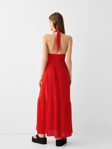 Bershka Letní šaty – červená