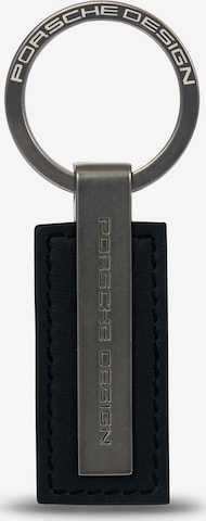 Porsche Design Schlüsselanhänger 'Keyring' in Schwarz: Vorderseite