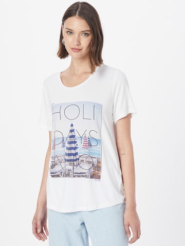 Tricou de la BLUE SEVEN pe alb: față