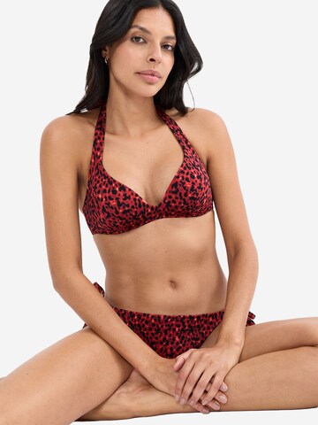 TRIUMPH Push-up Bustier-Bikini-Top ' Red Label Midnight Swim ' in Braun