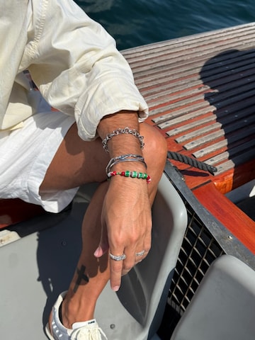 Sidegren Armband 'Molten'‌ in Silber