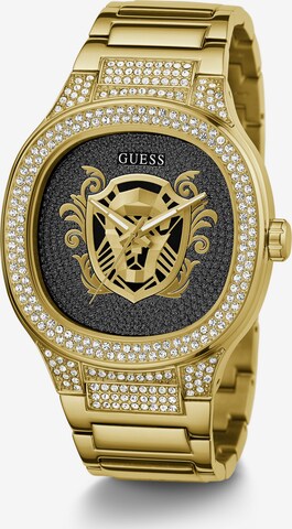 GUESS Analoog horloge ' KINGDOM ' in Goud