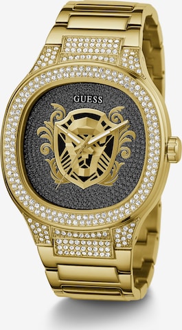 GUESS Analoog horloge ' KINGDOM ' in Goud