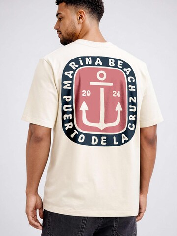 Neverless Shirt 'Marina Beach' in Beige