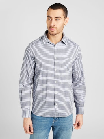 s.Oliver Regular fit Button Up Shirt in Blue: front