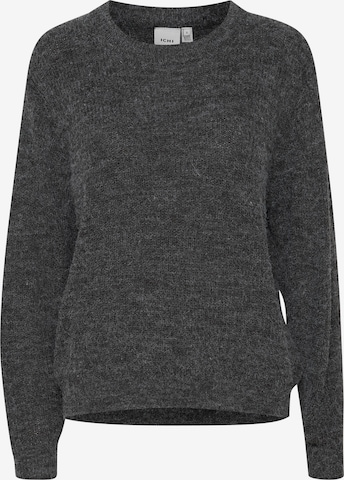 ICHI Sweater in Grey: front