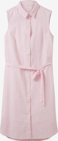 TOM TAILOR - Vestido camisero en rosa: frente