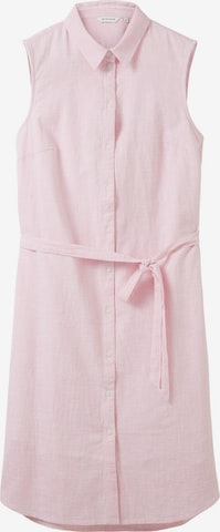 TOM TAILOR - Vestido camisero en rosa: frente