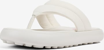 CAMPER T-Bar Sandals 'Pelotas Flota' in White: front