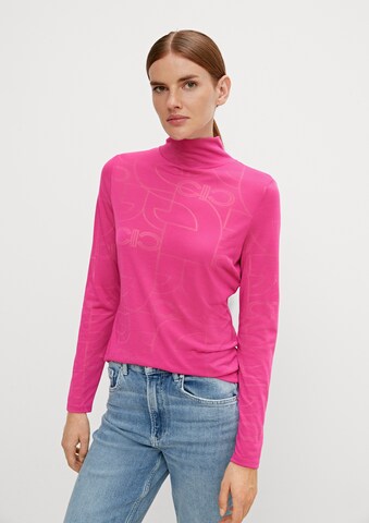 comma casual identity Shirt in Roze: voorkant