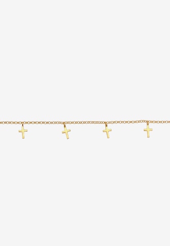 ELLI Halskette Choker 'Kreuz' in Gold