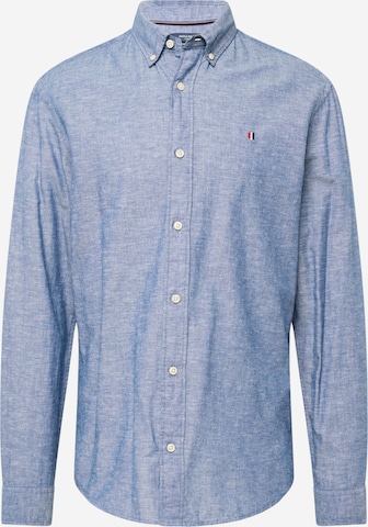 JACK & JONES Button Up Shirt 'SUMMER SHIELD' in Blue: front