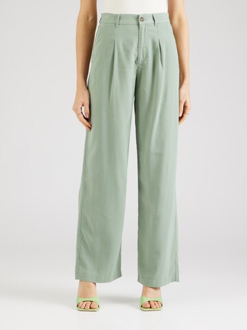 Wide Leg Pantalon à pince 'ARIS' ONLY en vert : devant