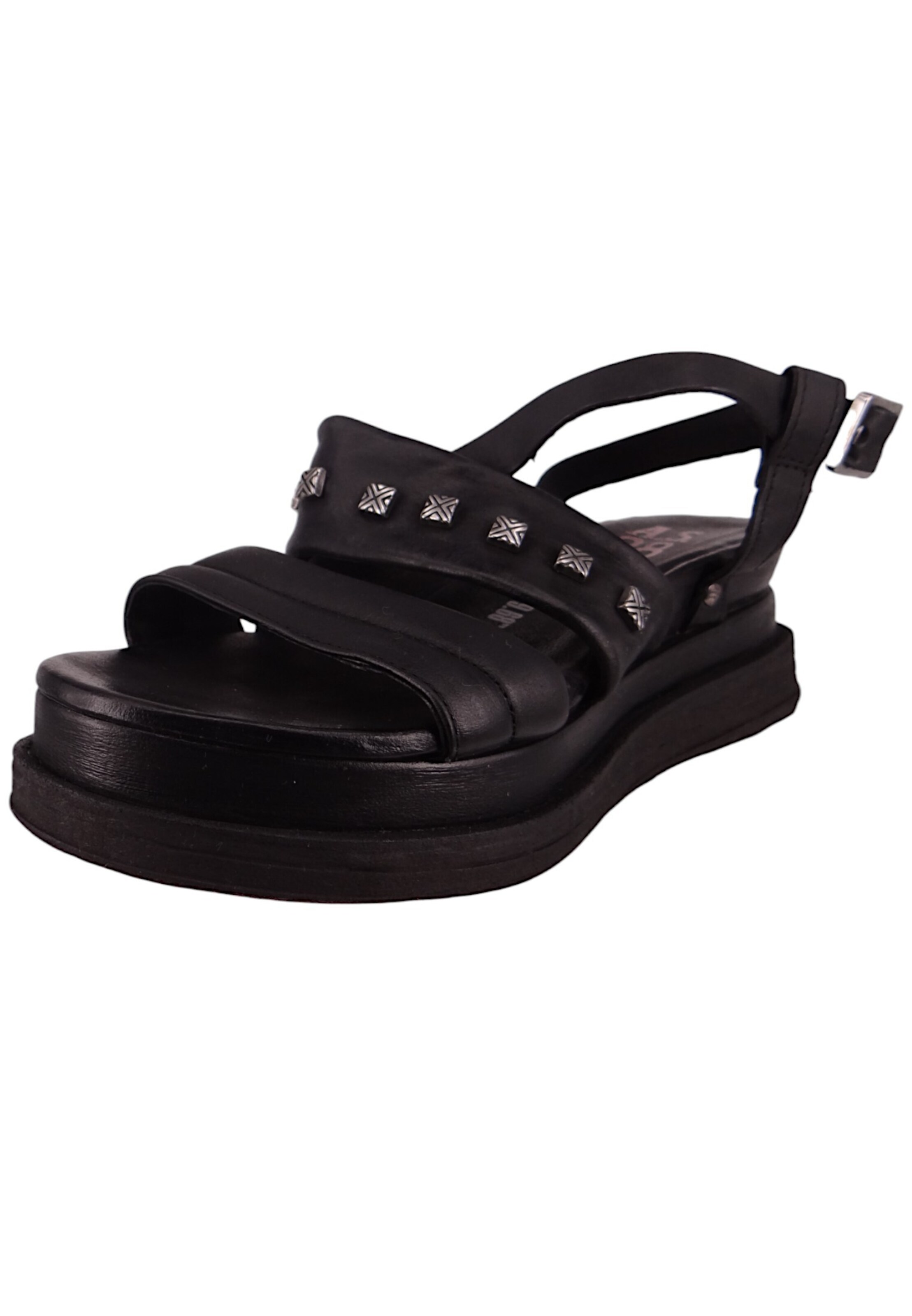 A.S.98 Sandale 'Lagos' in Schwarz: Vorderseite