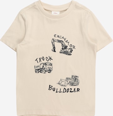 T-Shirt s.Oliver en beige : devant