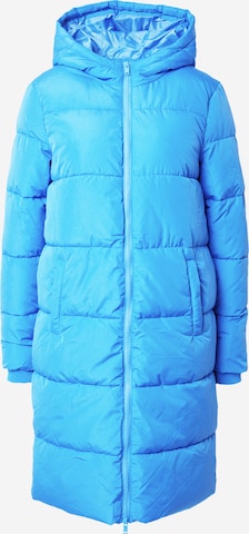 PIECES Winter Coat 'Bee' in Blue: front