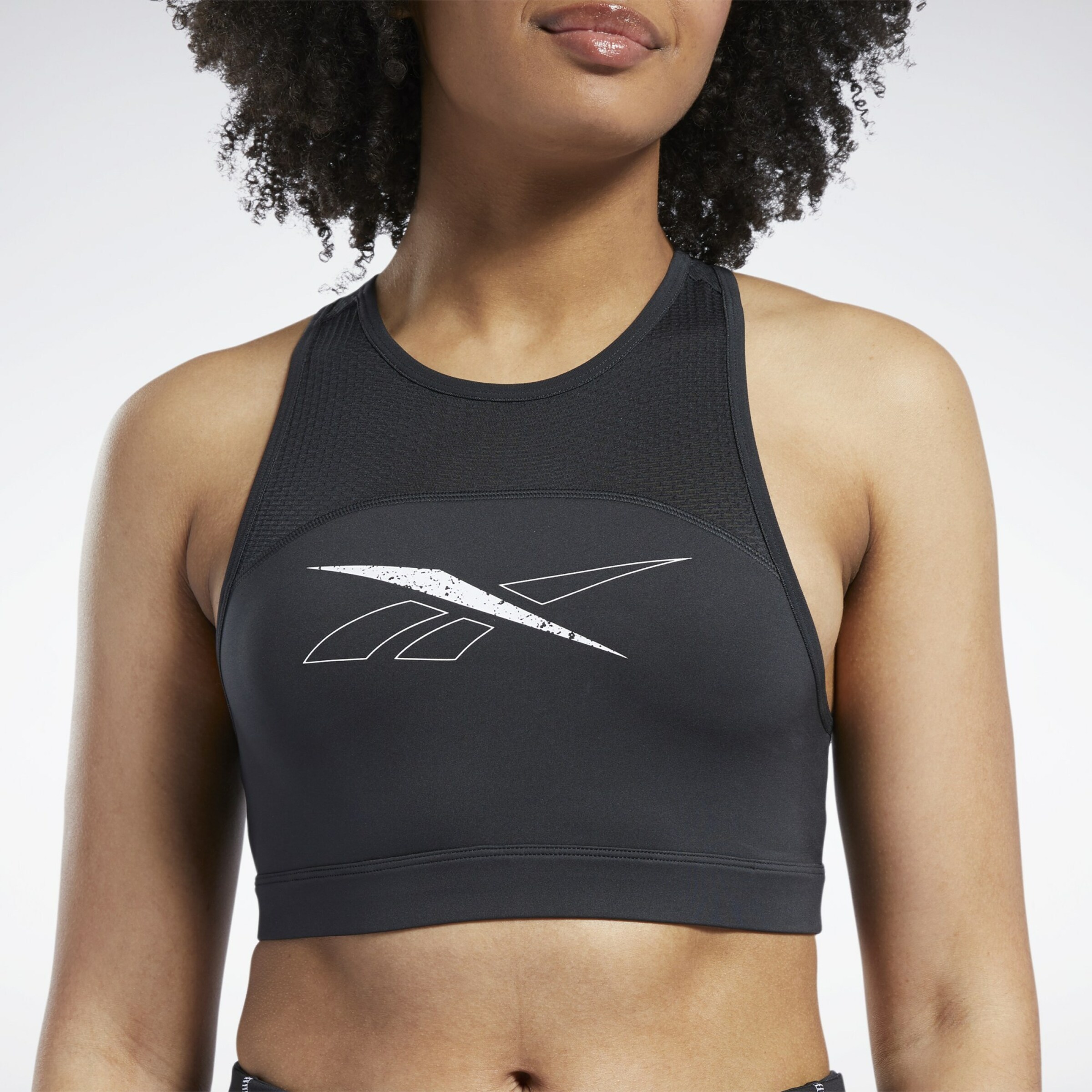 Frauen Sportbekleidung Reebok Sport Sport-BH 'Workout Ready' in Schwarz - XJ22624 Frauen Sportbekleidung Reebok Sport Sport-BH 'Workout Ready' in Schwarz - XJ22624