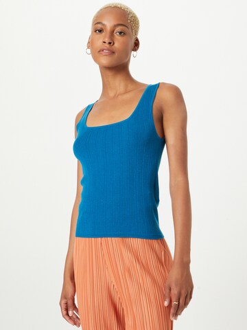 rosemunde Gebreide top in Blauw: voorkant