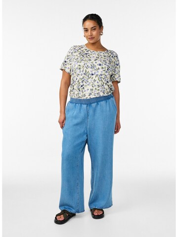 Zizzi Bluse 'Vmalis' in Beige