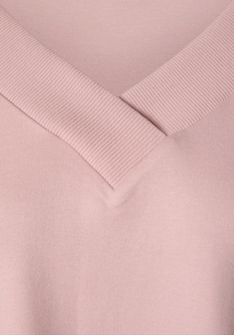 BENCH Μπλούζα φούτερ σε ροζ