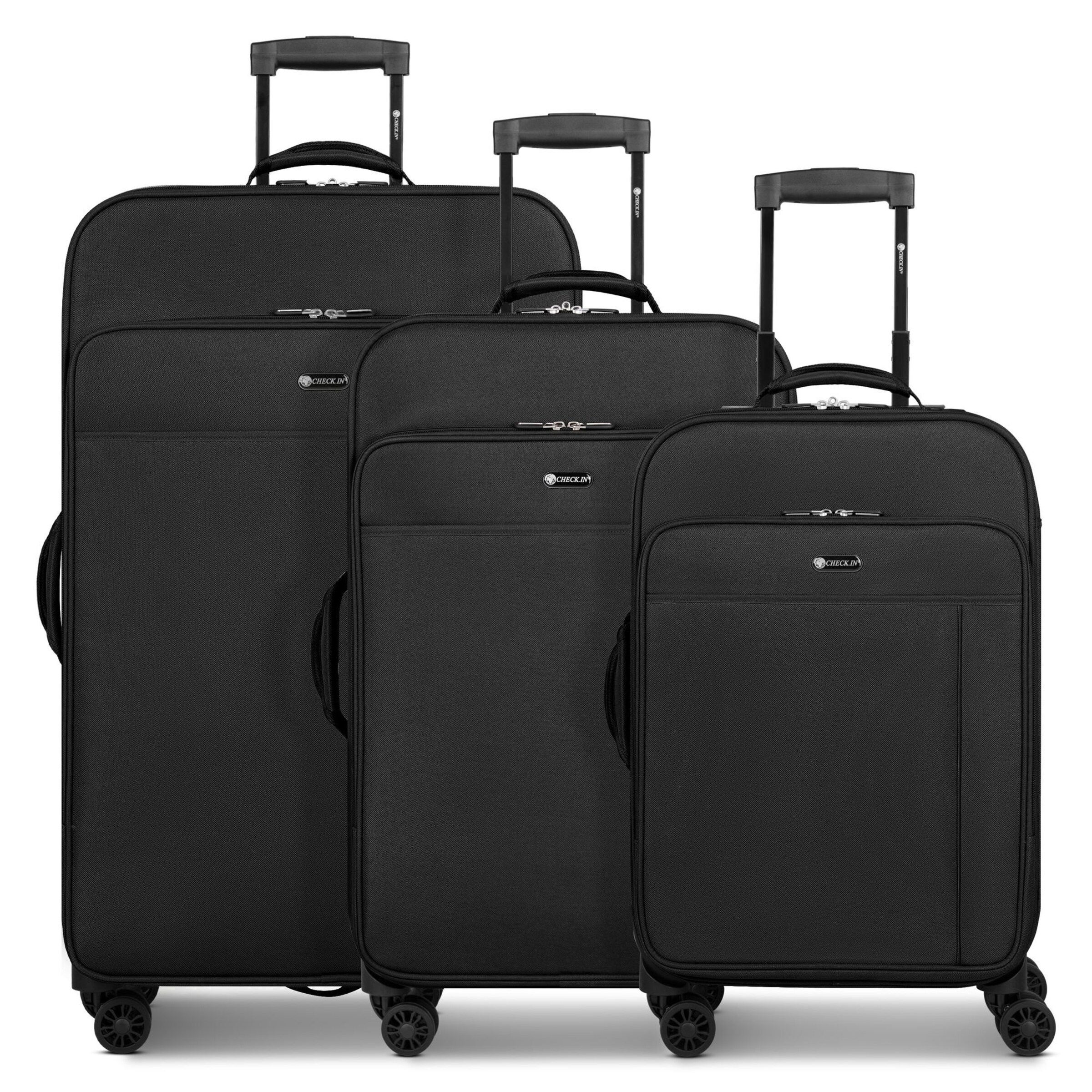 CHECK.IN Suitcase set 'Sevilla 2.0' in Black: front