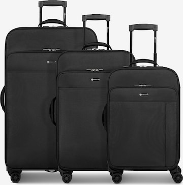CHECK.IN Suitcase Set 'Sevilla 2.0' in Black: front