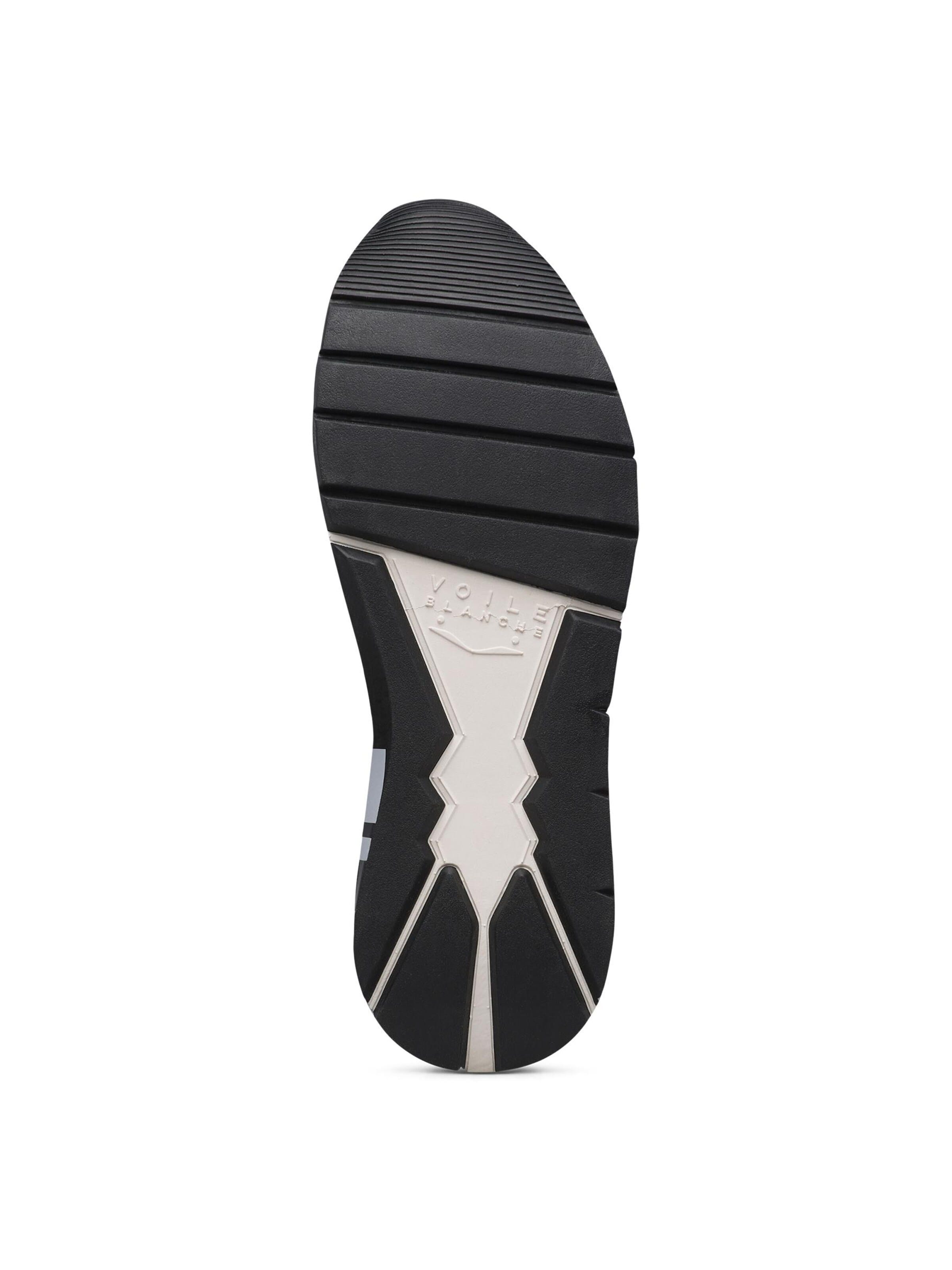 Baskets basses 'CLUB01.' Voile blanche en marron