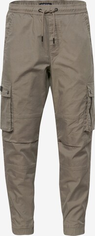 KOROSHI Tapered Cargo trousers in Grey: front