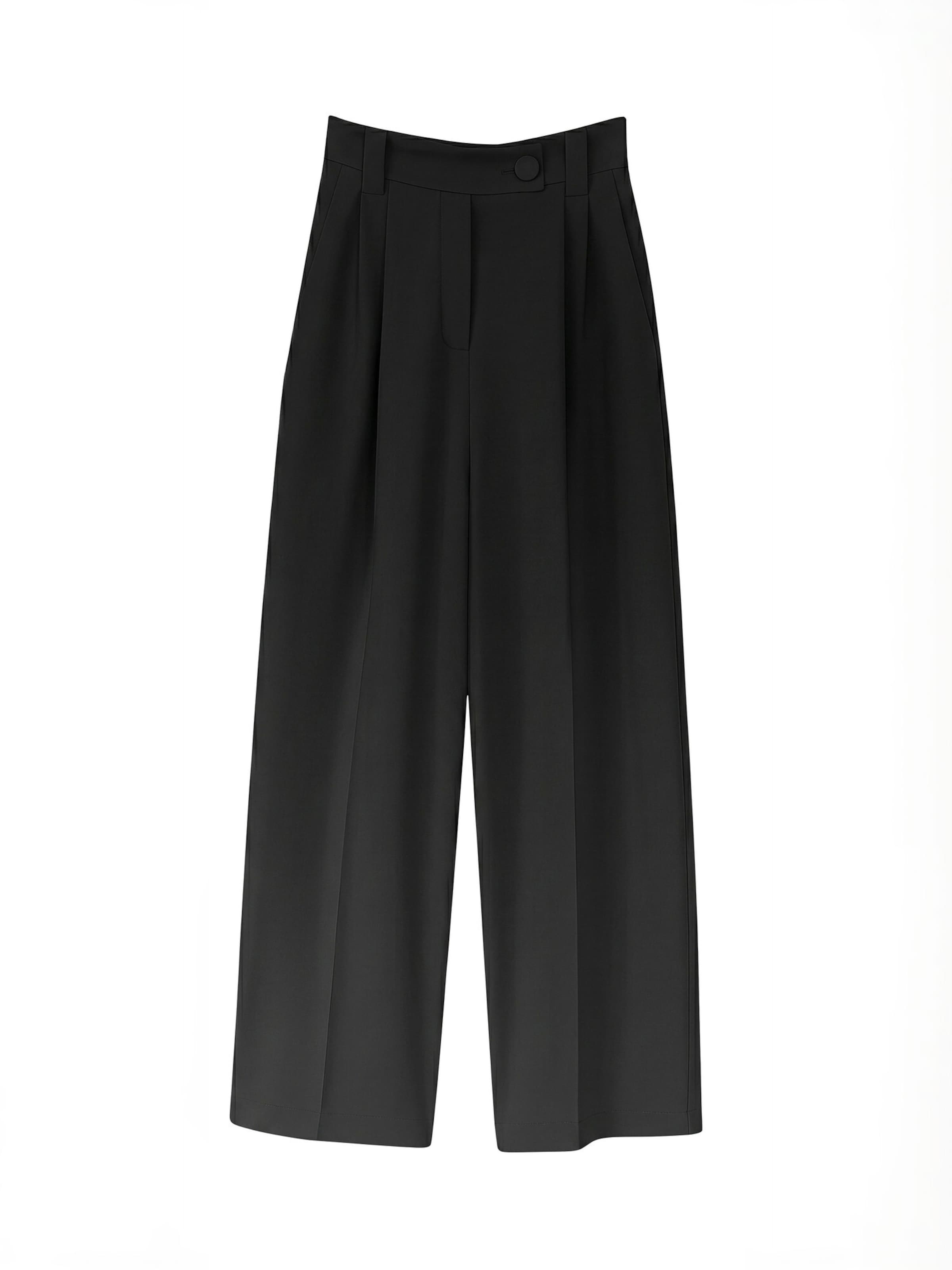 Opal Studio Regular Trouser ' Sassi ' in Schwarz: Vorderseite