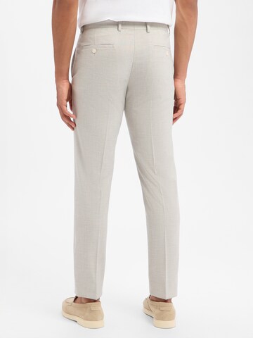 Finshley & Harding London Slim fit Trousers with creases in Beige