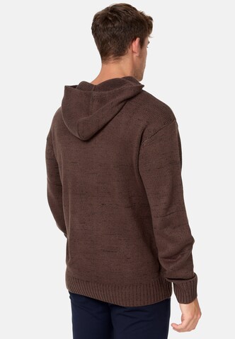 INDICODE JEANS Pullover 'Ledger' in Braun