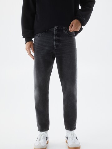 Pull&Bear Slim fit Jeans in Grey: front