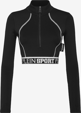Top sportivo di Plein Sport in nero: frontale
