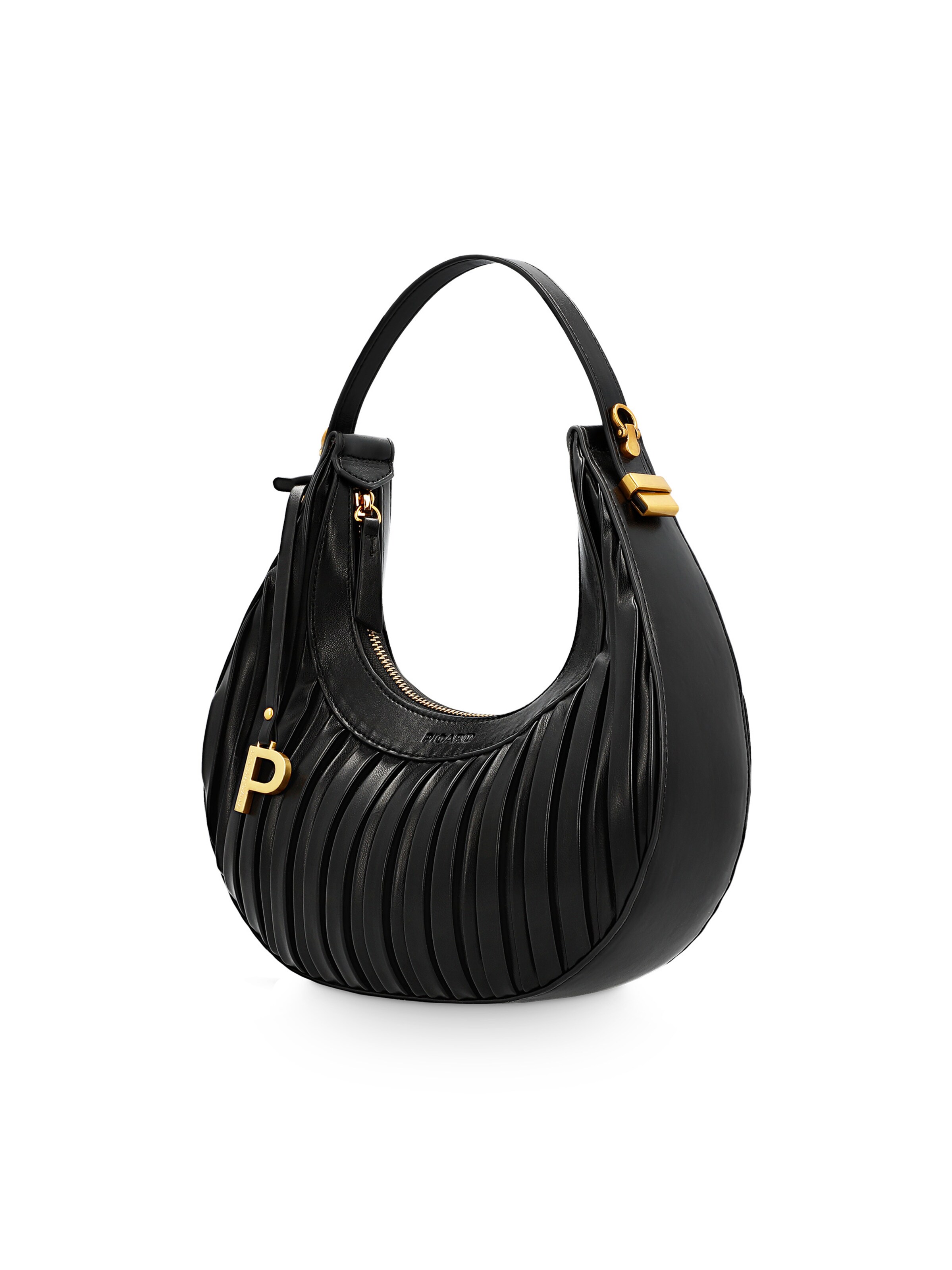 Picard Shoulder Bag 'Croissant' in Black