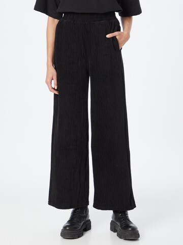 Urban Classics Wide leg Broek in Zwart: voorkant