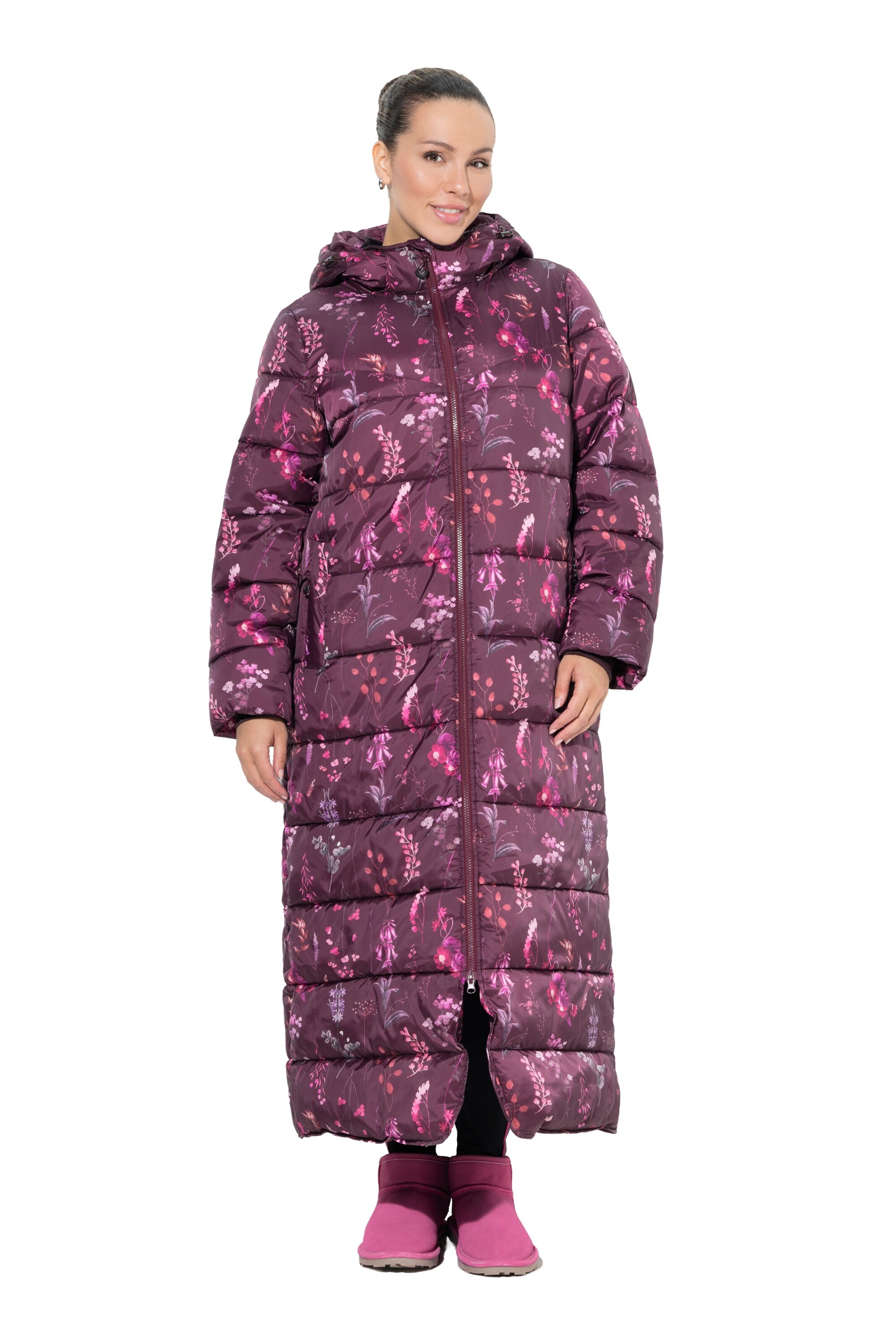 Ulla Popken Wintermantel in Lila